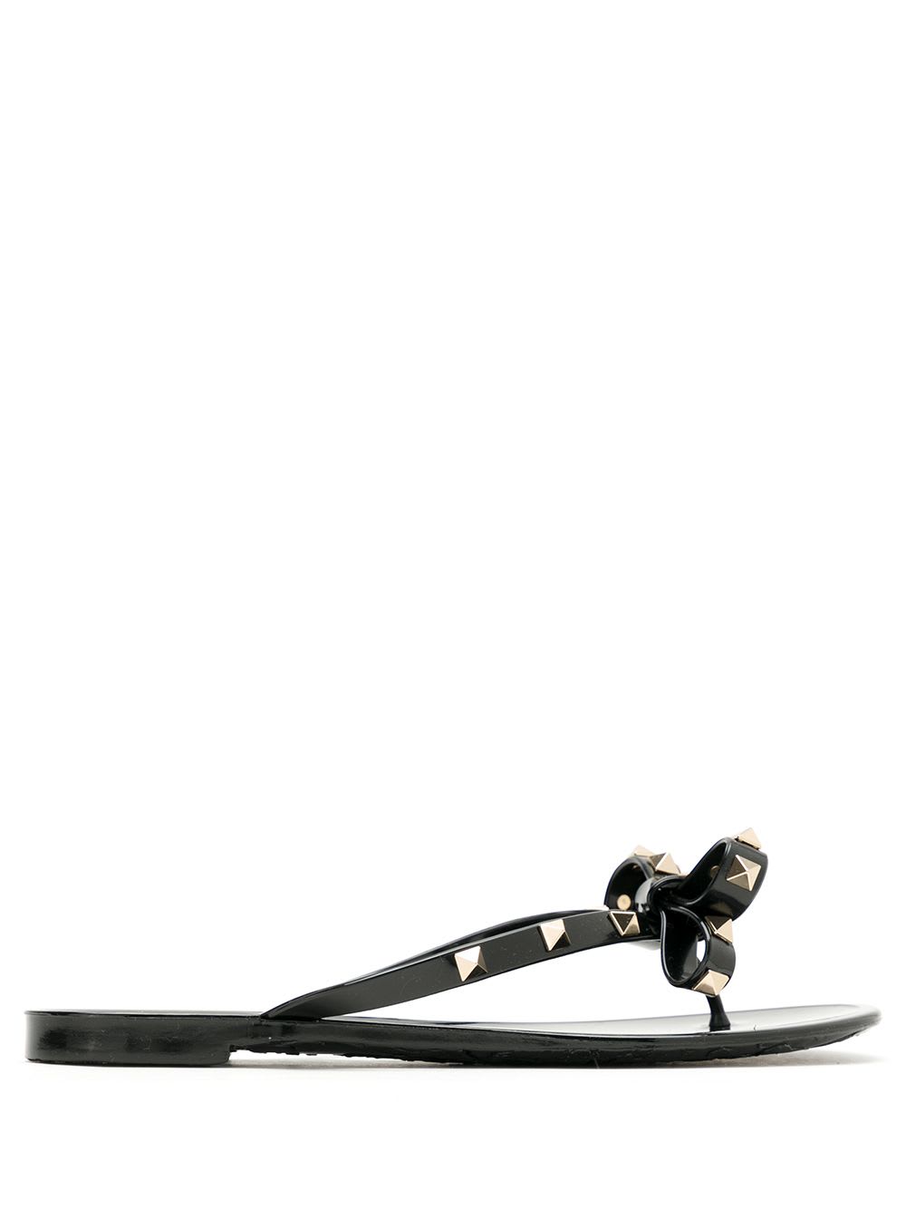 Valentino Rockstud Rubber Flip Flop In Multi