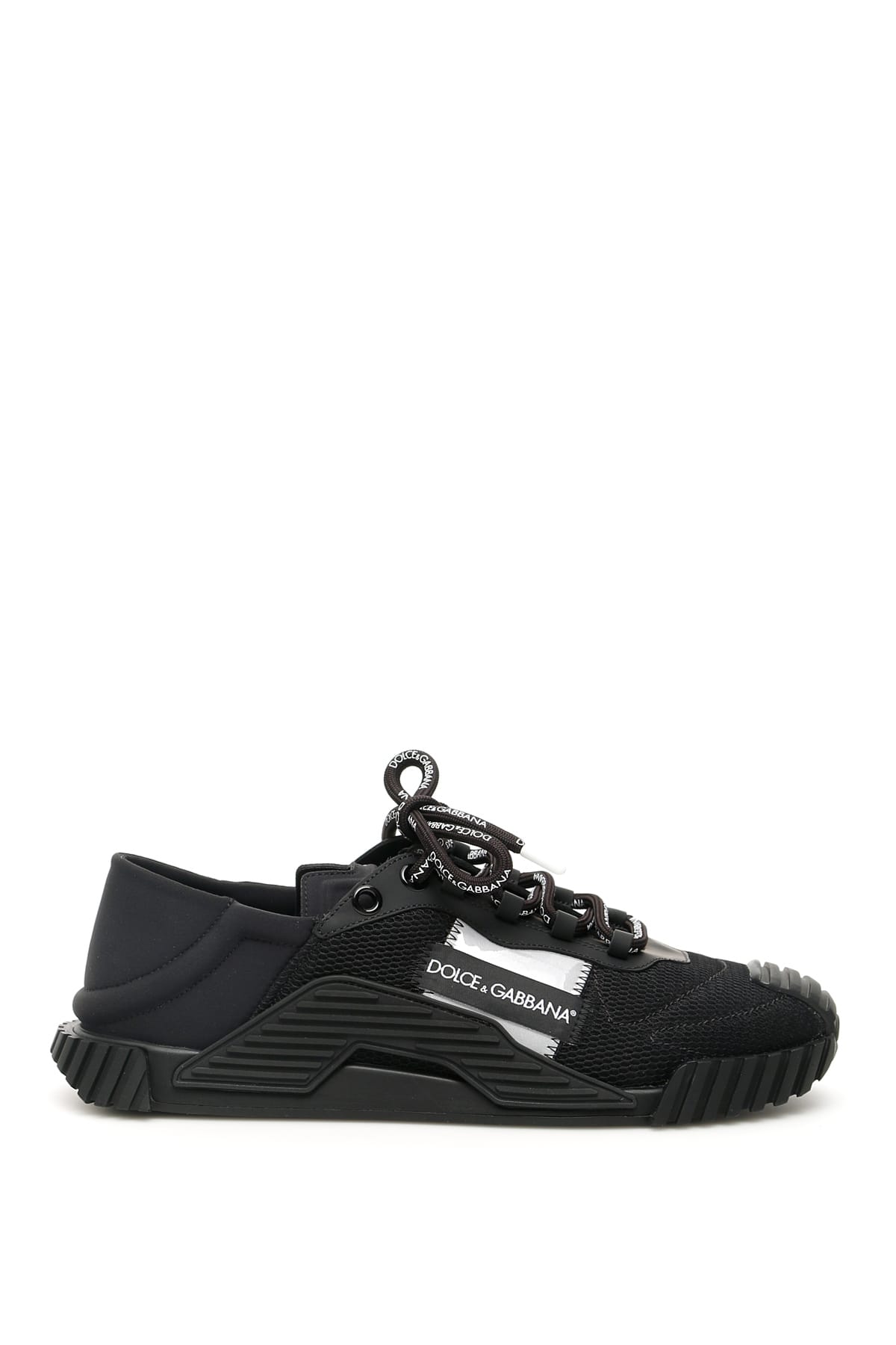 Dolce & Gabbana Neoprene Ns1 Sneakers In Nero Nero (black)