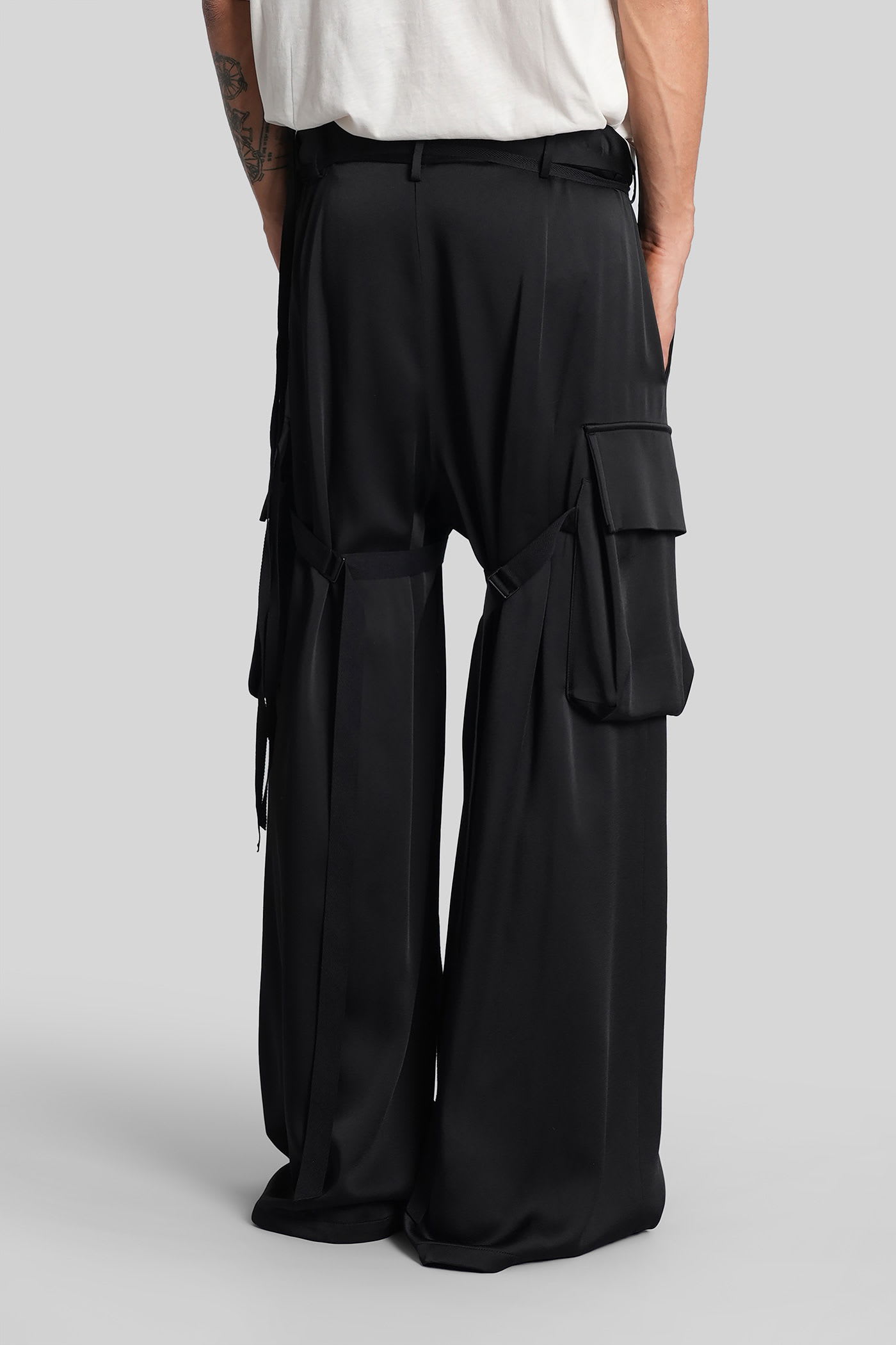 Ann Demeulemeester Iben Pants In Black Acetate In Black