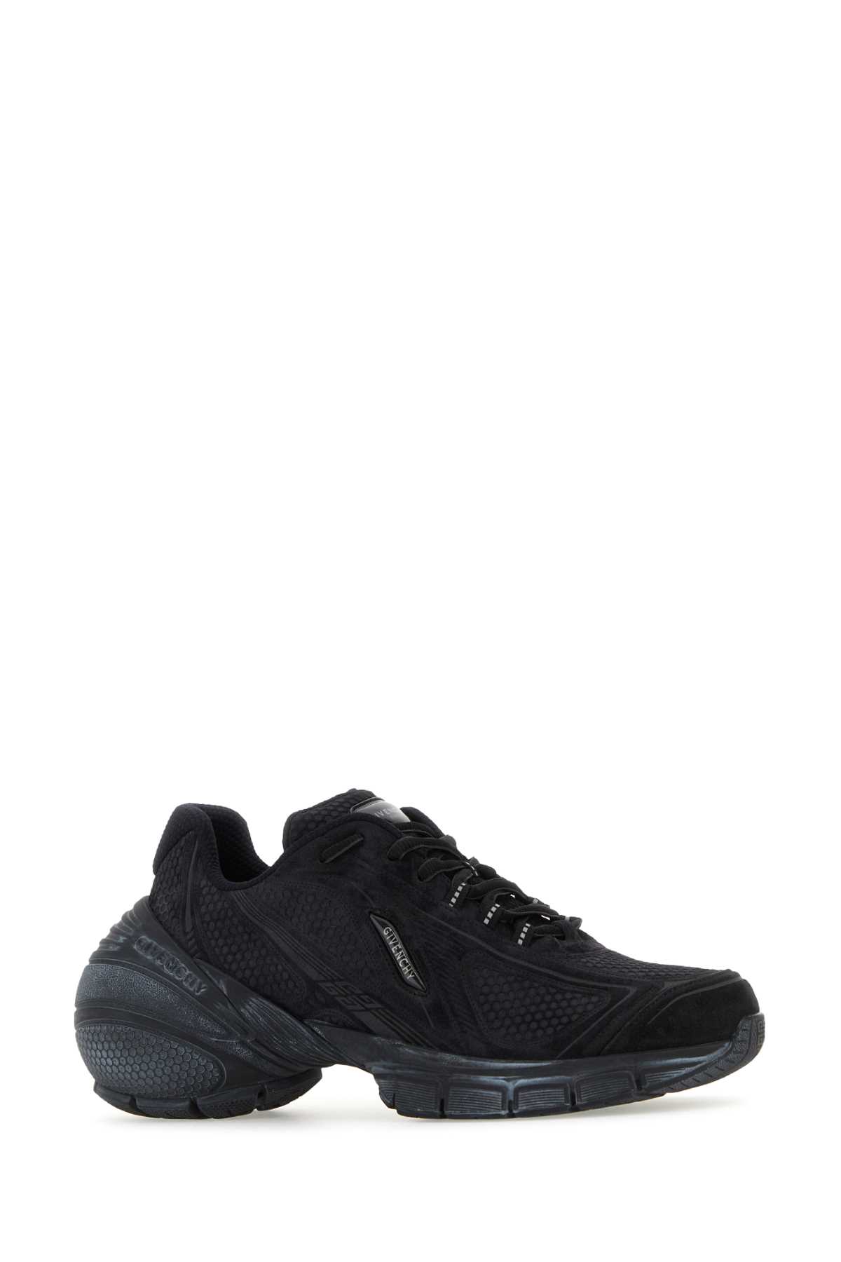Shop Givenchy Black Leather Tk-mx Runner Sneakers