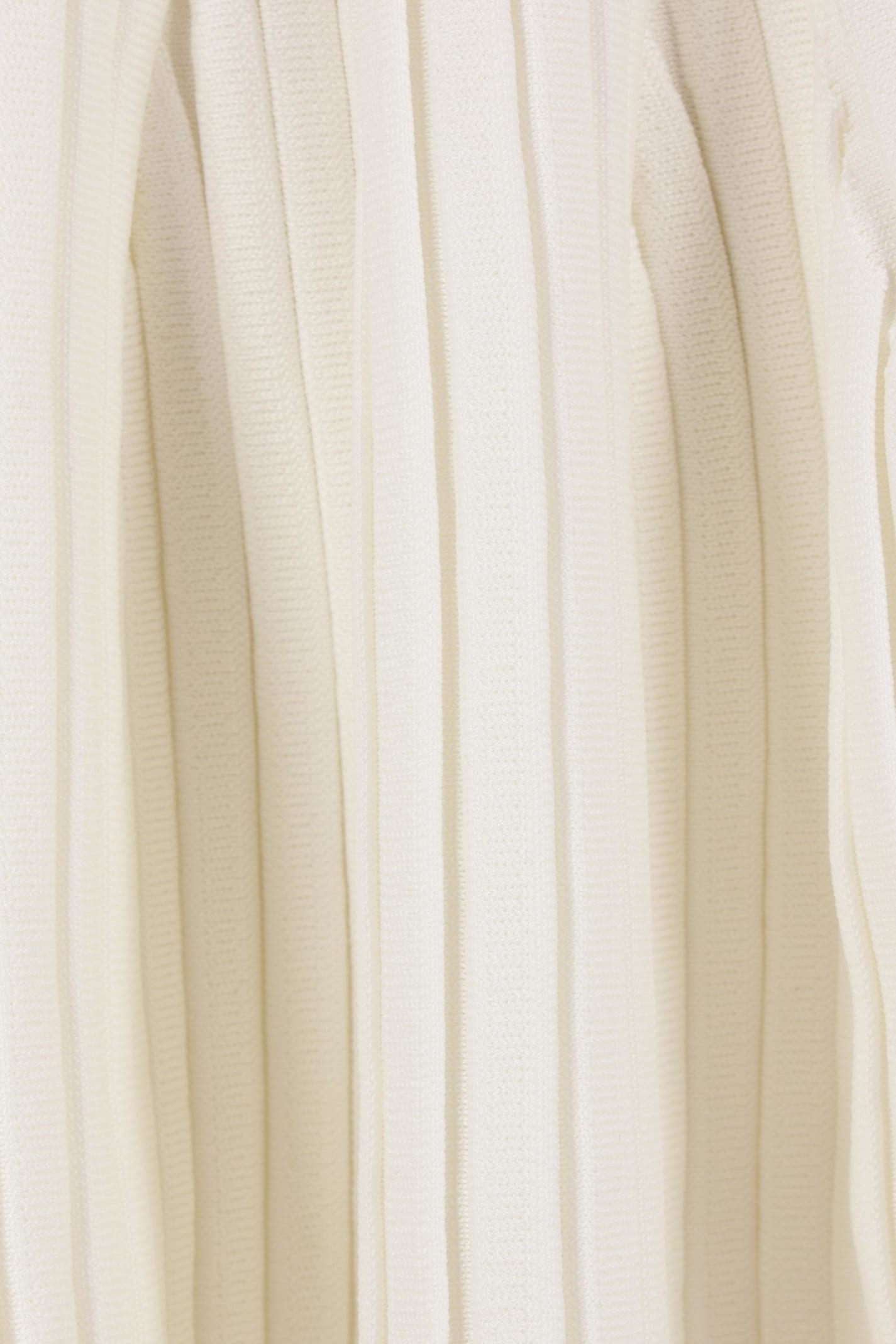 Self-portrait Off-the-shoulder Pleated Ribbed-knit Mini Dress In White