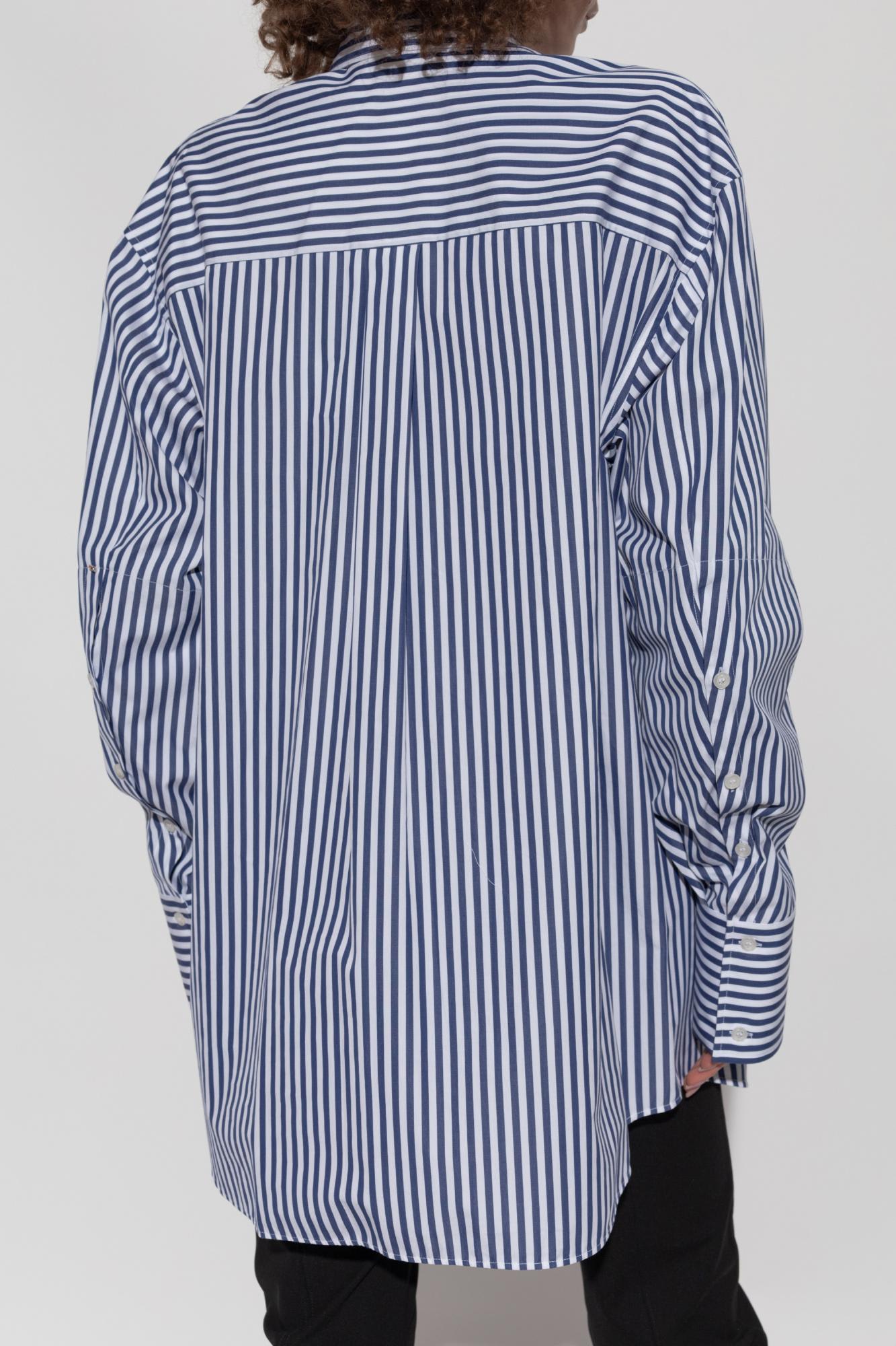 Sportmax Cotton Shirt Firma In Blue
