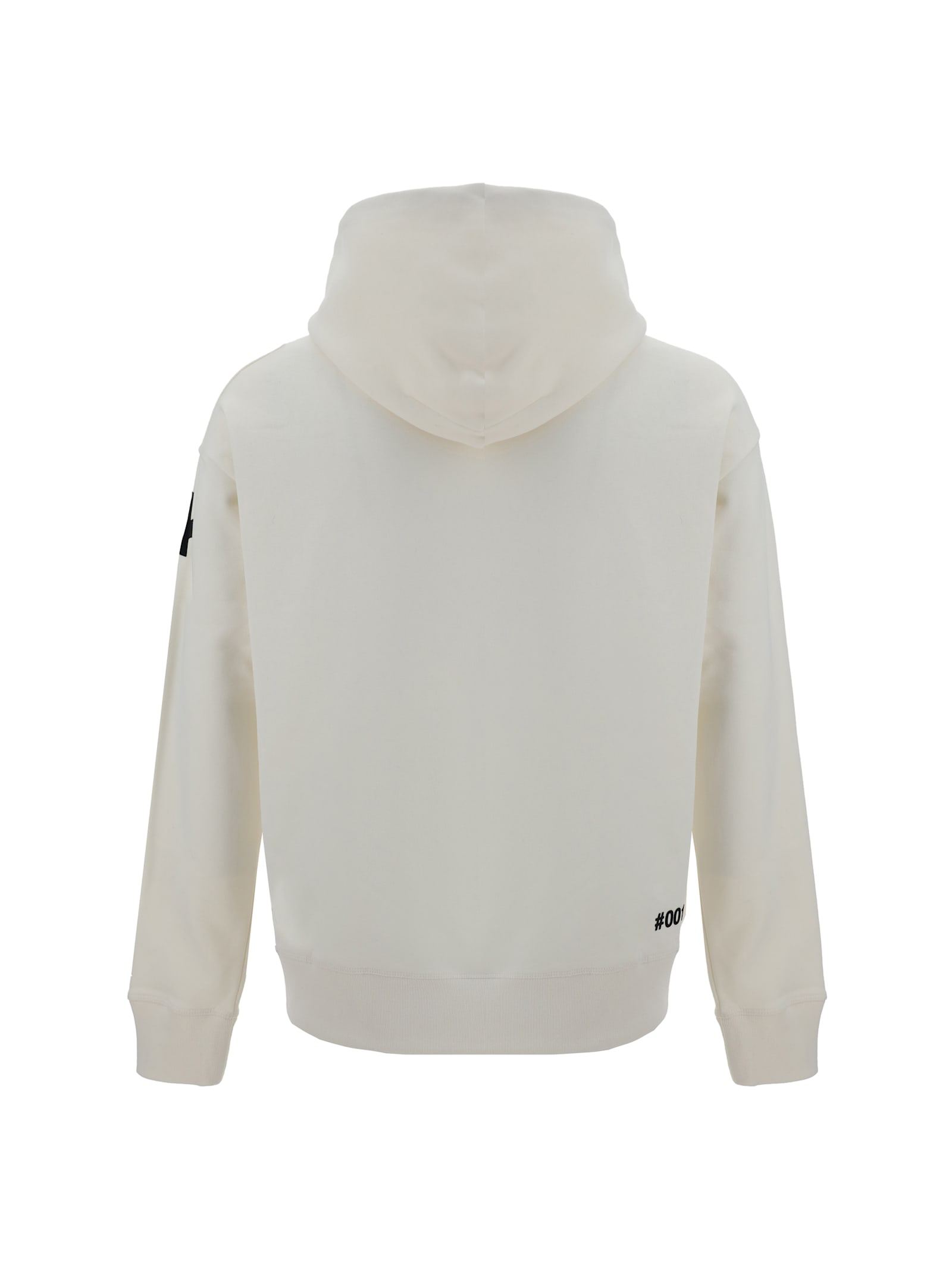 Shop Moncler Hoodie In Cream