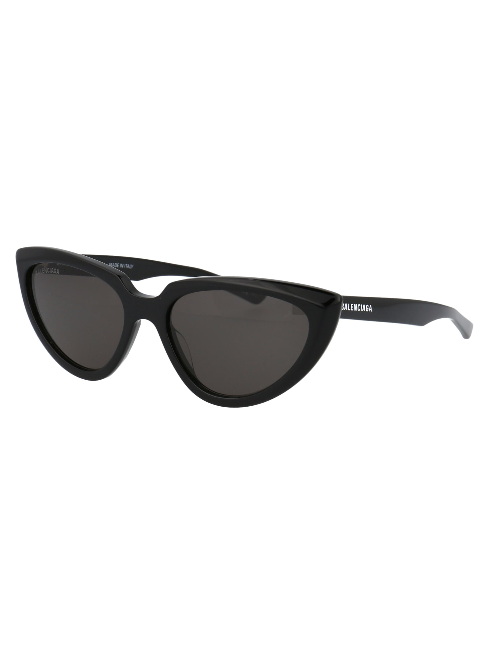 Shop Balenciaga Bb0182s Sunglasses In 001 Black Black Grey