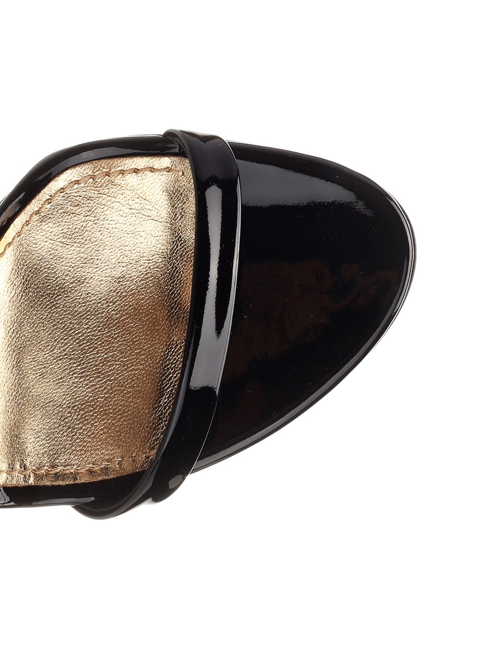 Shop Dolce & Gabbana Black Patent Sandal