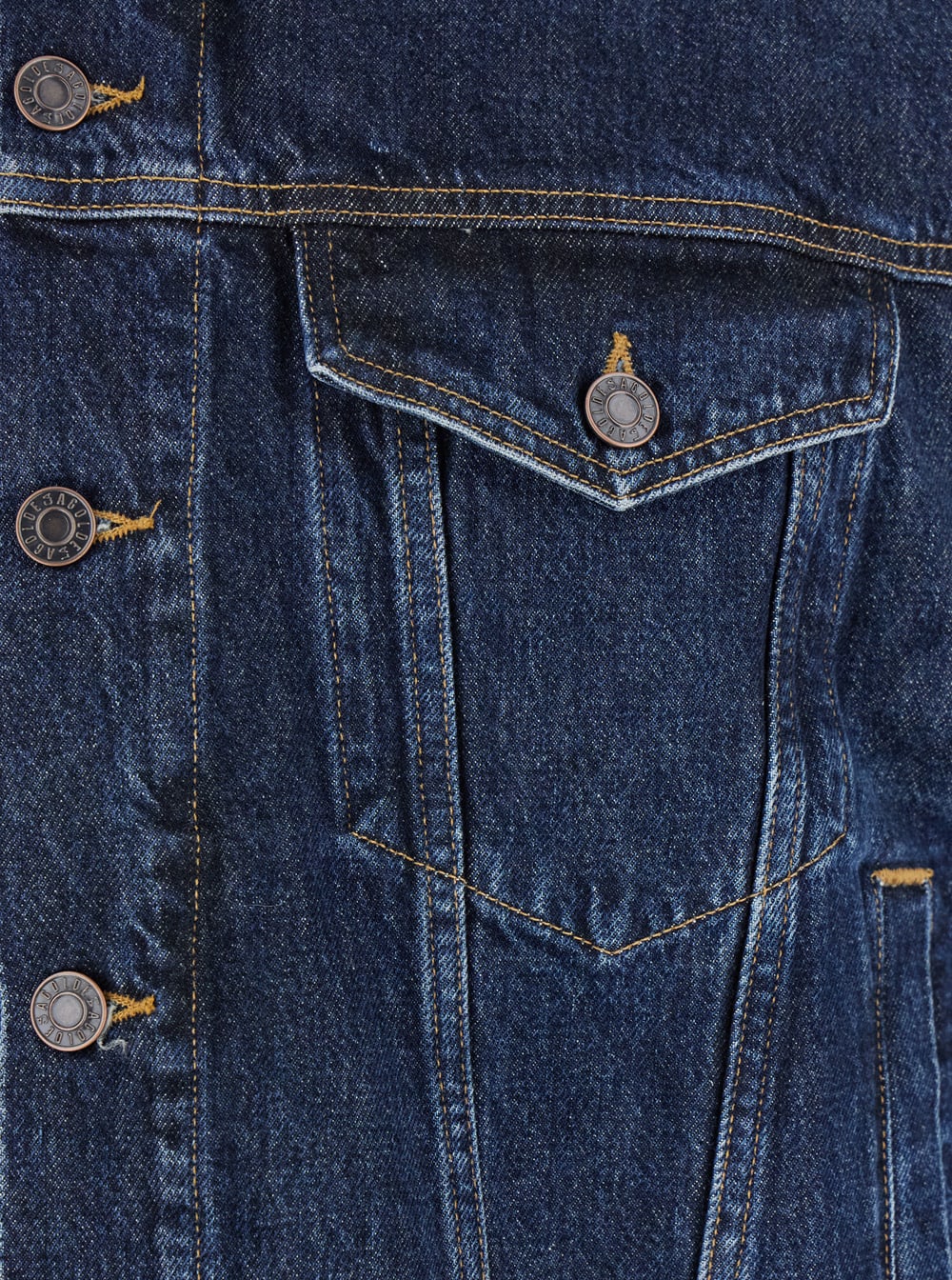 Shop Agolde Blue Jacket With Vintage Effect In Denim Man