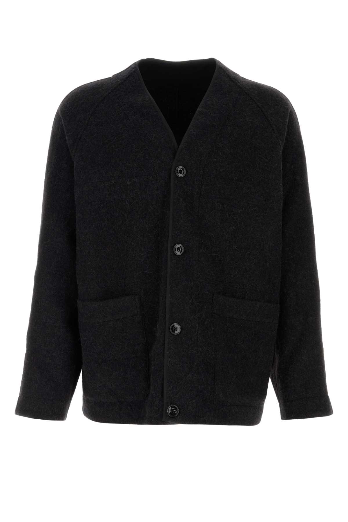 Shop Lemaire Black Wool Blend Jacket