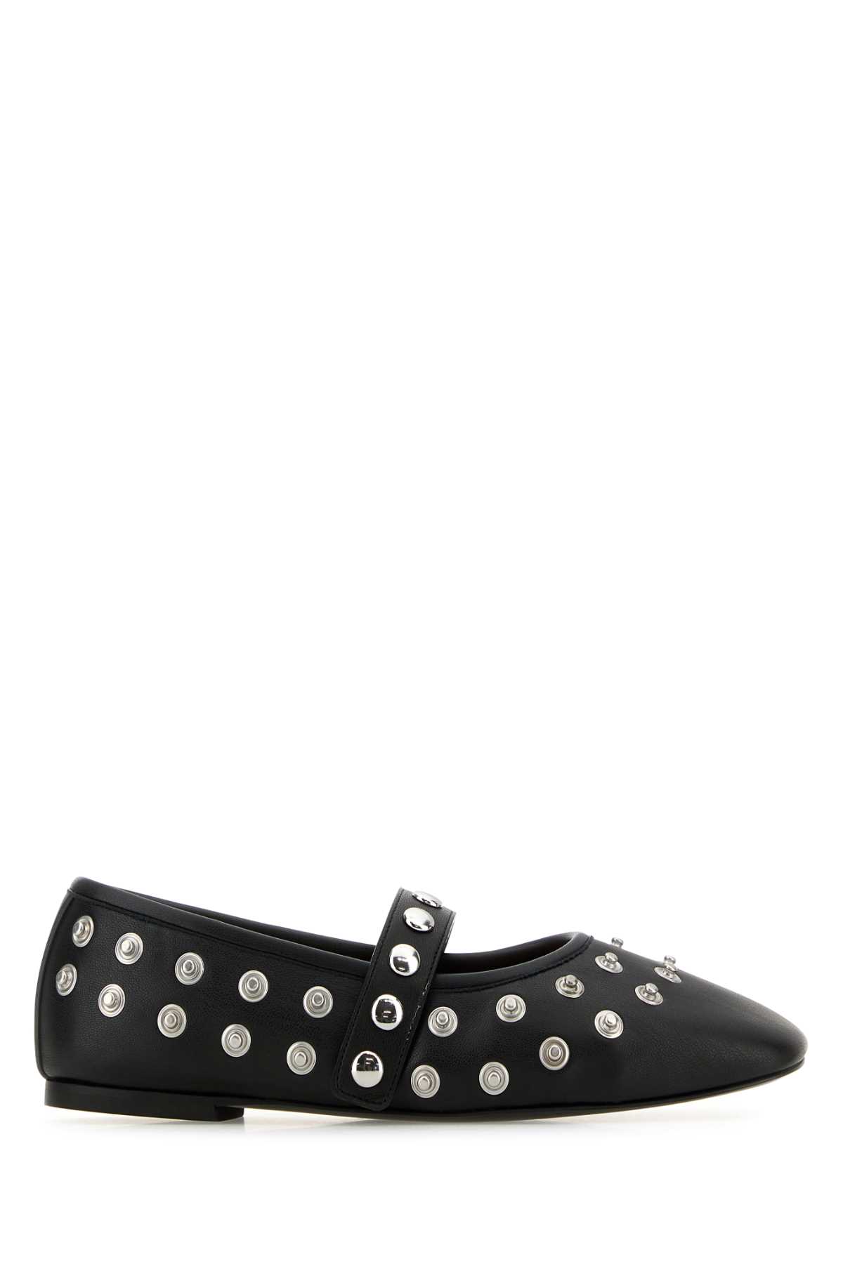 Shop Stella Mccartney Black Alter Mat Ballerinas