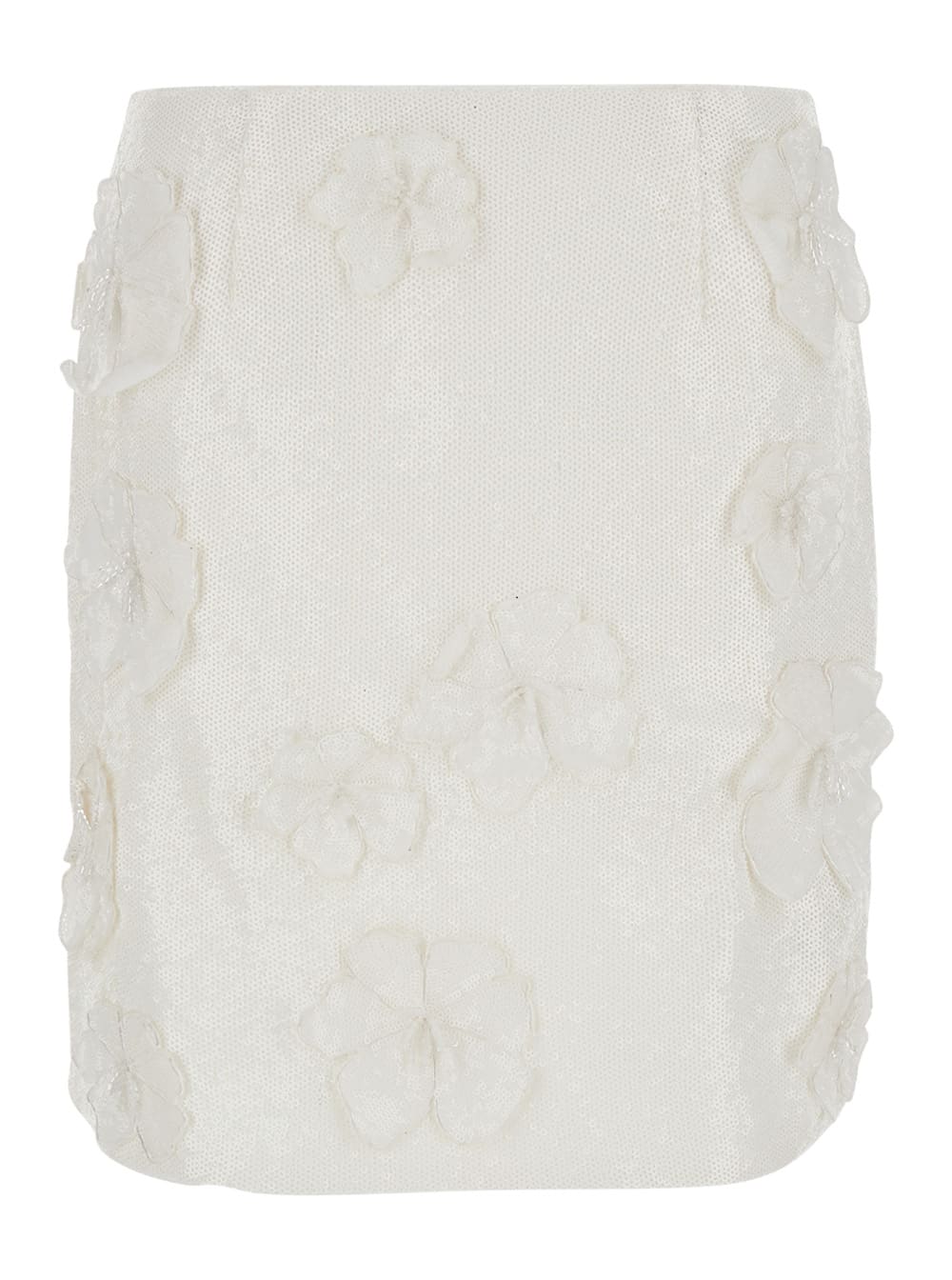 ROTATE BIRGER CHRISTENSEN SEQUIN FLOWER SKIRT