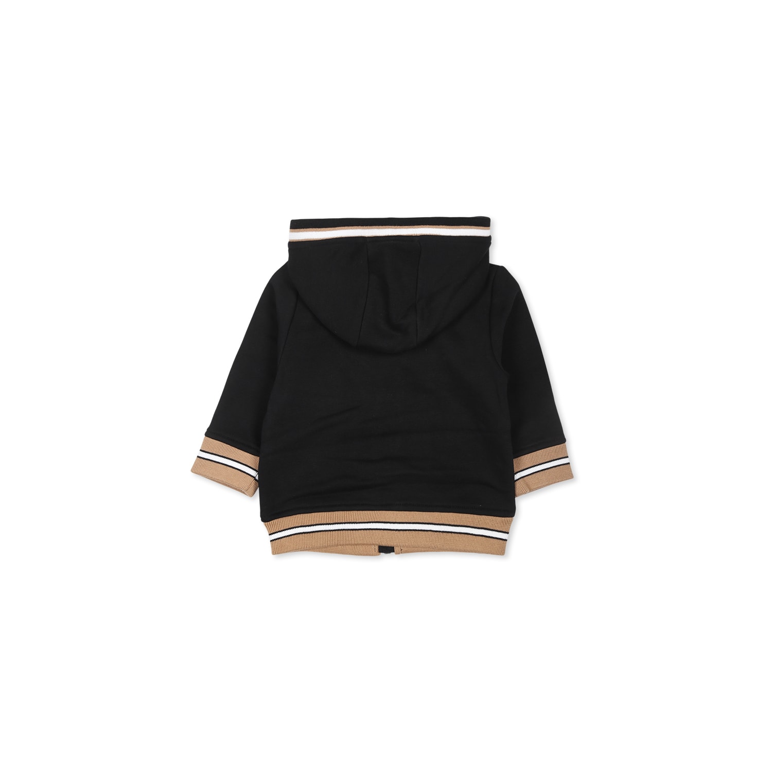 Hugo Boss Black Sweatshirt For Boy With Logo In Black