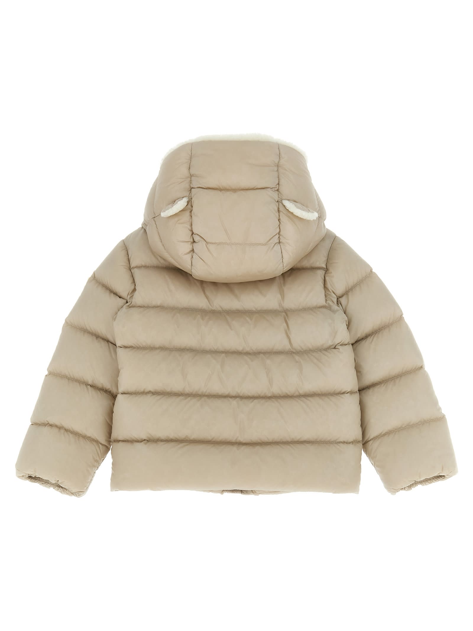 Moncler Borgan Down Jacket In Brown