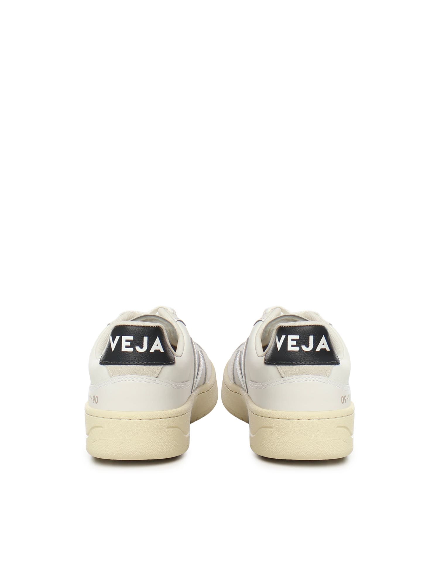 Veja V-90 Ot White Silver Black Sneakers In Multi