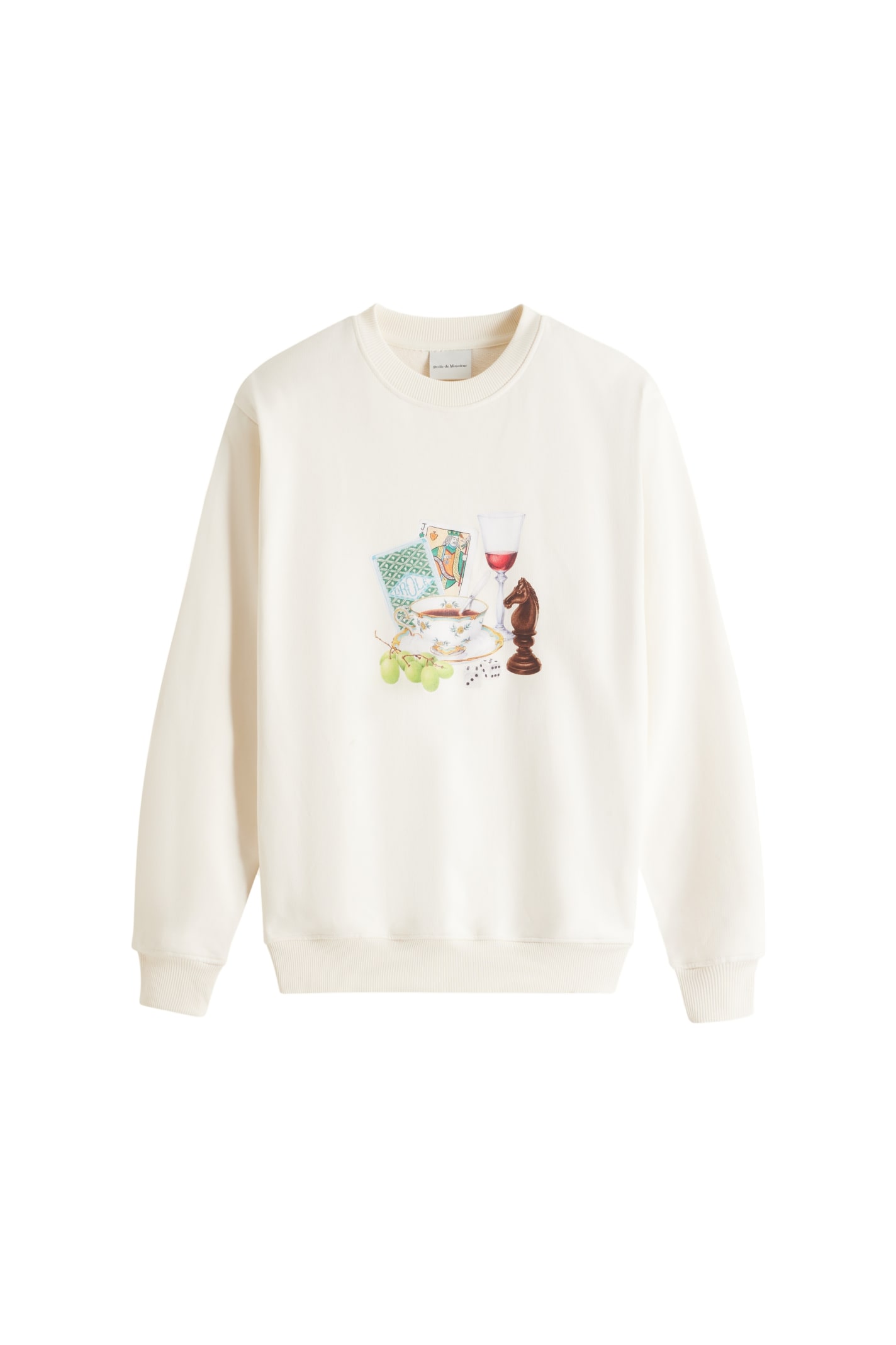 Shop Drôle De Monsieur Sweatshirt In Cm Cream