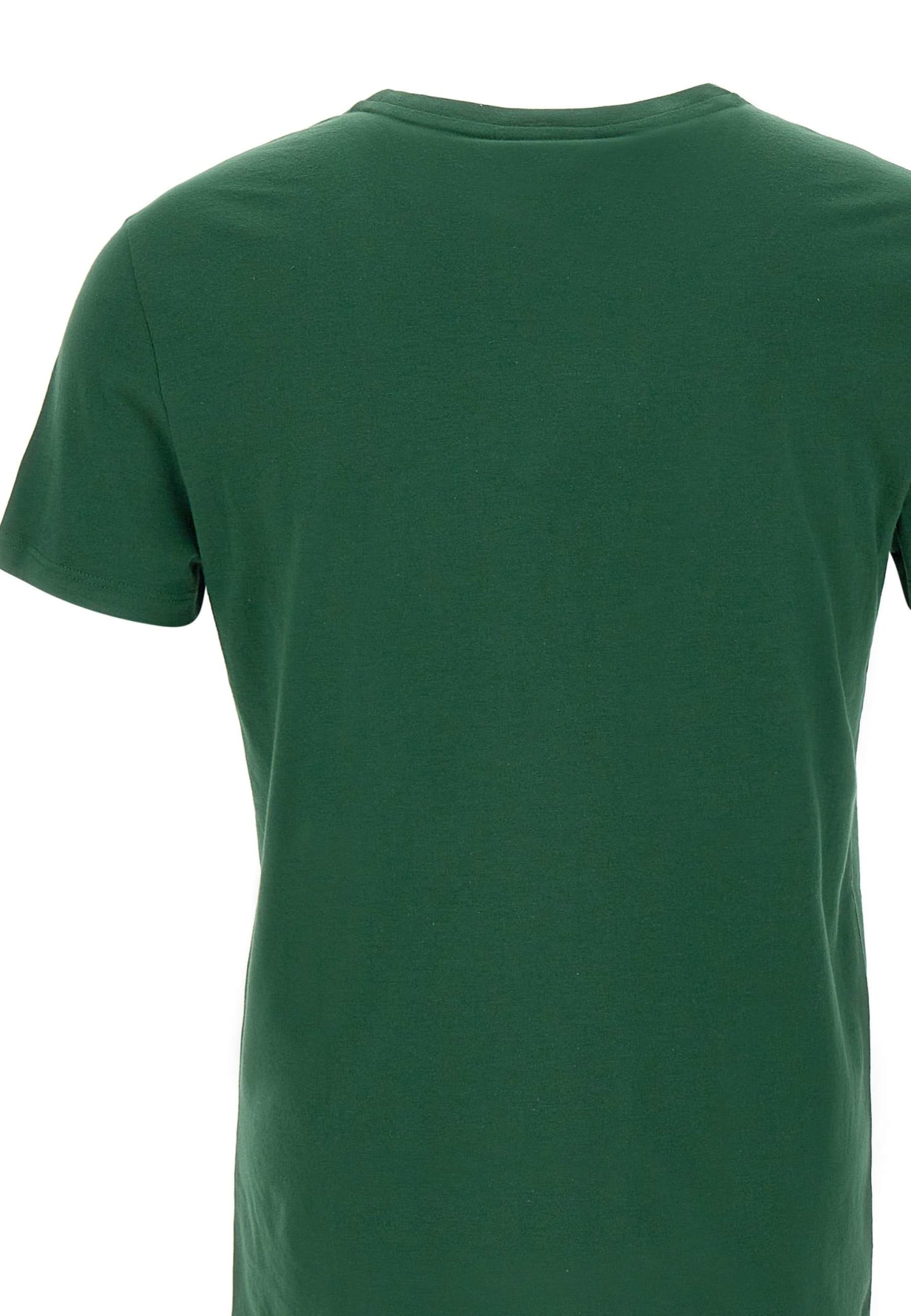 Shop Lacoste Pima Cotton T-shirt In Vert