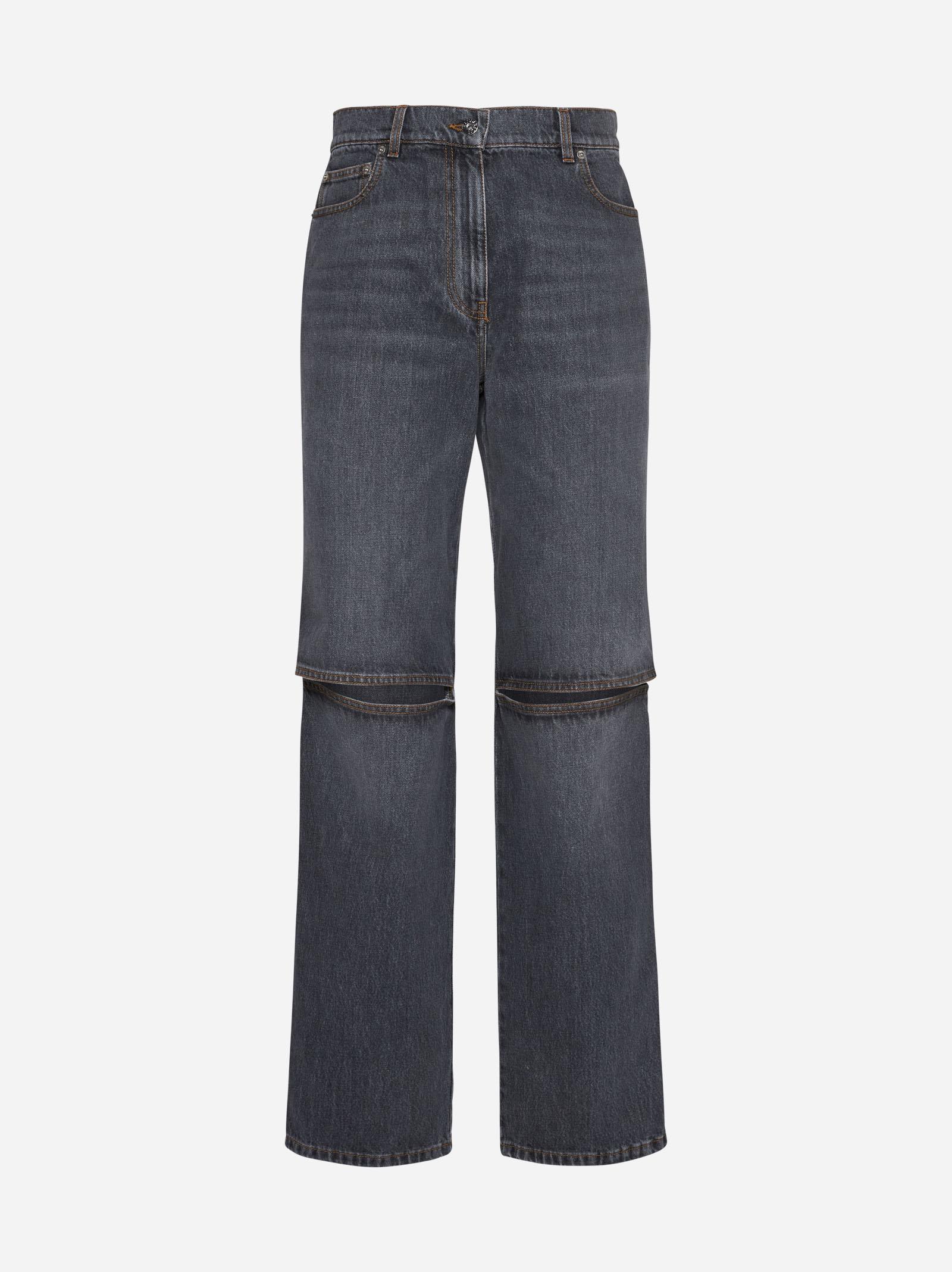 Shop Jw Anderson Cut-outs Knee Jeans