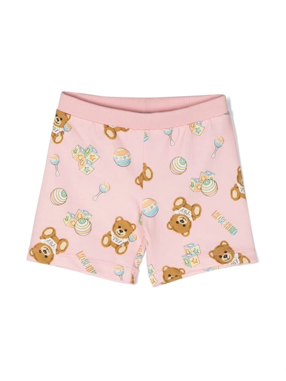 MOSCHINO TEDDY BEAR SHORTS WITH PRINT