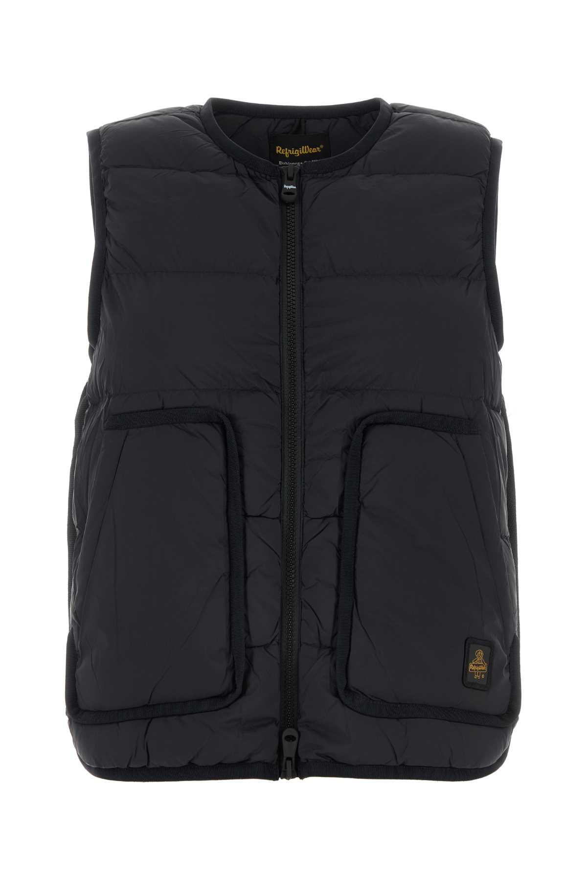 Shop Refrigiwear Black Nylon Tippy Vest In Nero