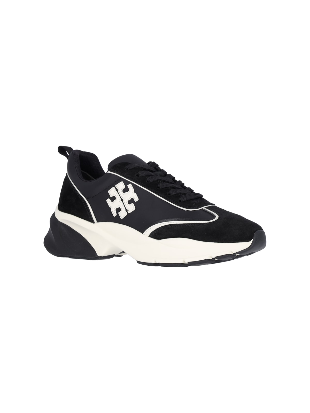 Shop Tory Burch Good Luck Sneakers In Black