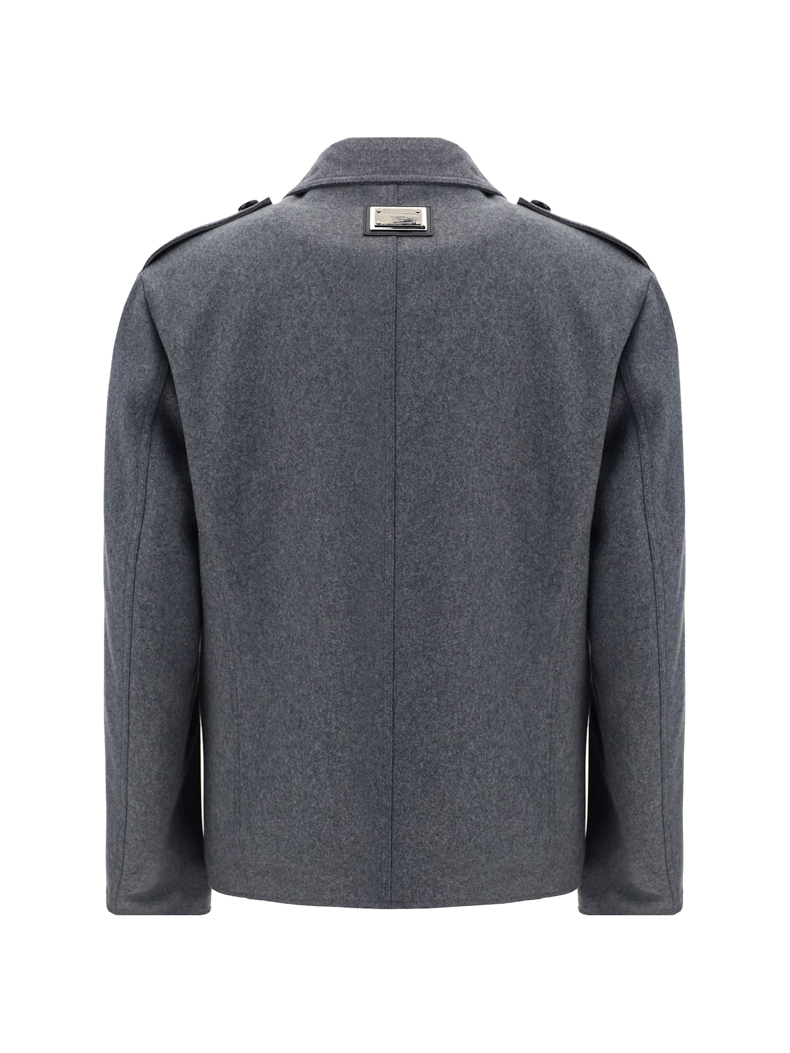 Shop Dolce & Gabbana Jacket In Melange Grigio