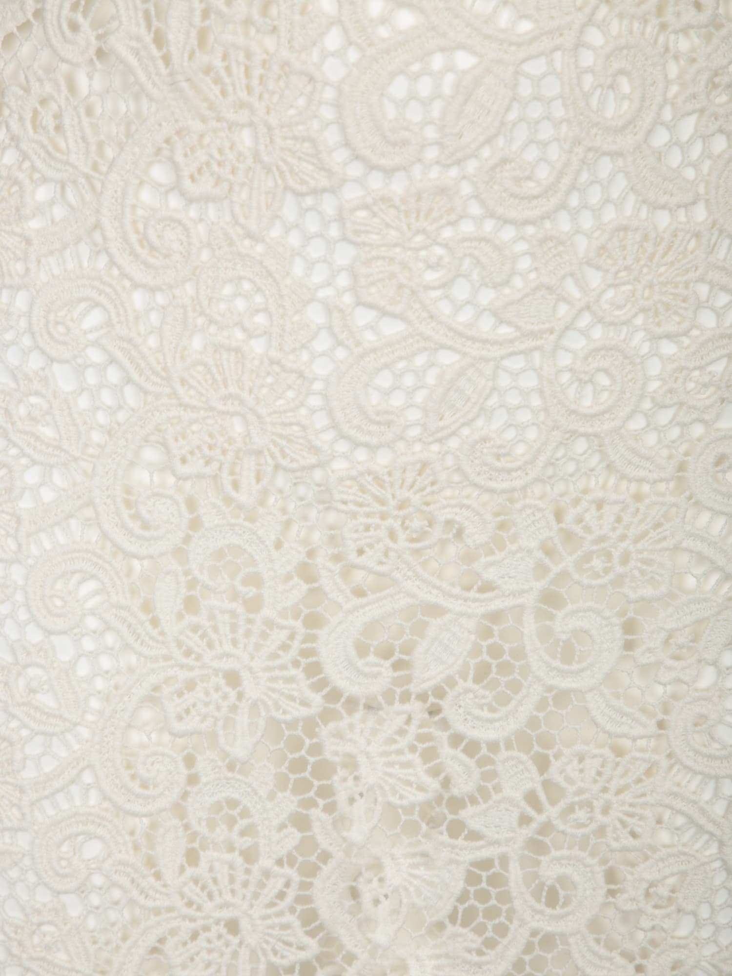 ERMANNO SCERVINO WHITE MACRAMé HALTER DRESS