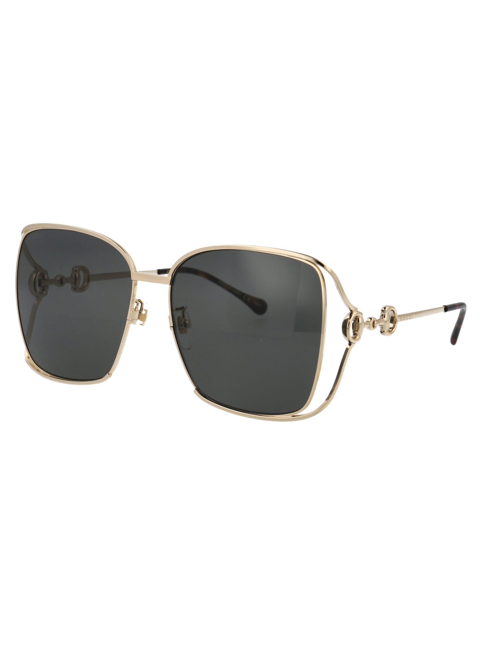 Gucci Gg1020s Sunglasses In 002 Gold Gold Grey