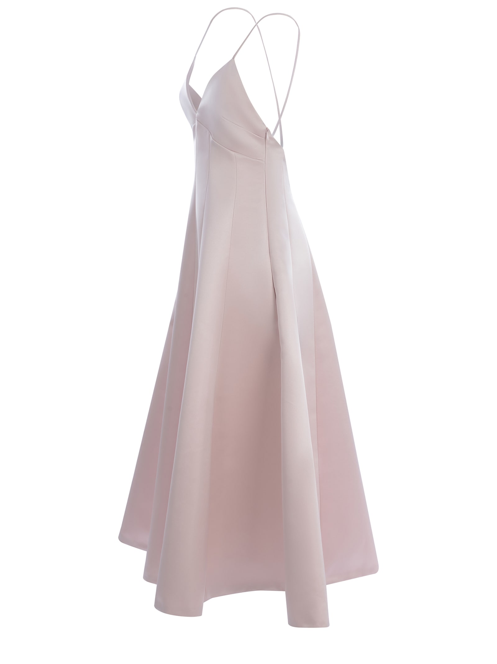Philosophy Di Lorenzo Serafini Babydoll-kleid Aus Duchessesatin In Rosa