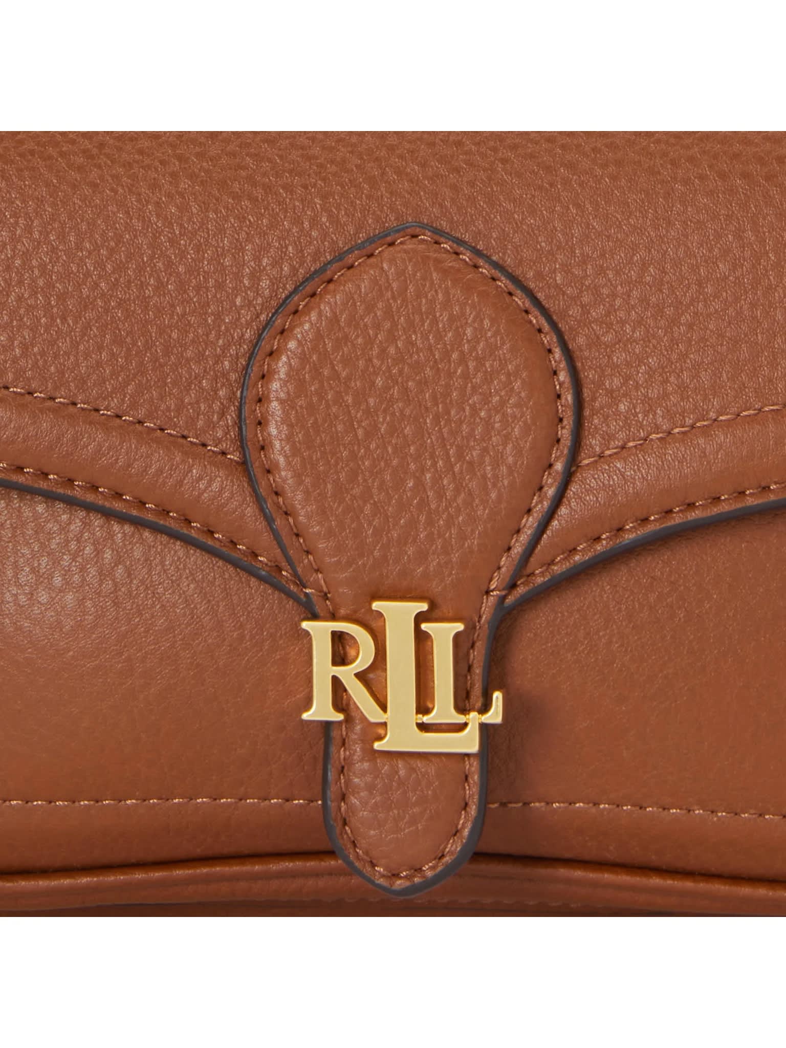 Shop Ralph Lauren Bradley Sm Shoulder Bag Small In Lauren Tan