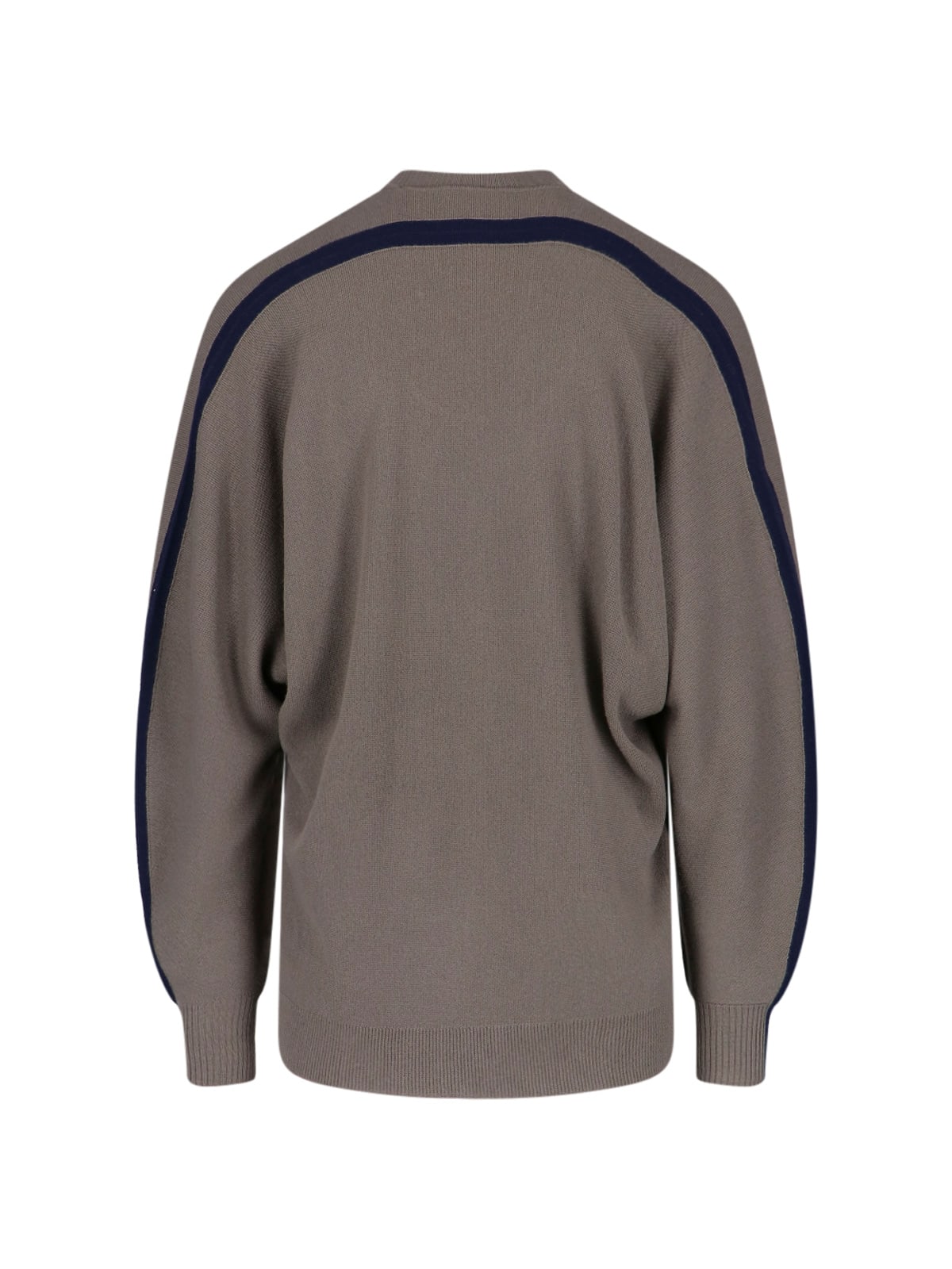 Issey Miyake Framework Knit Sweater In Gray