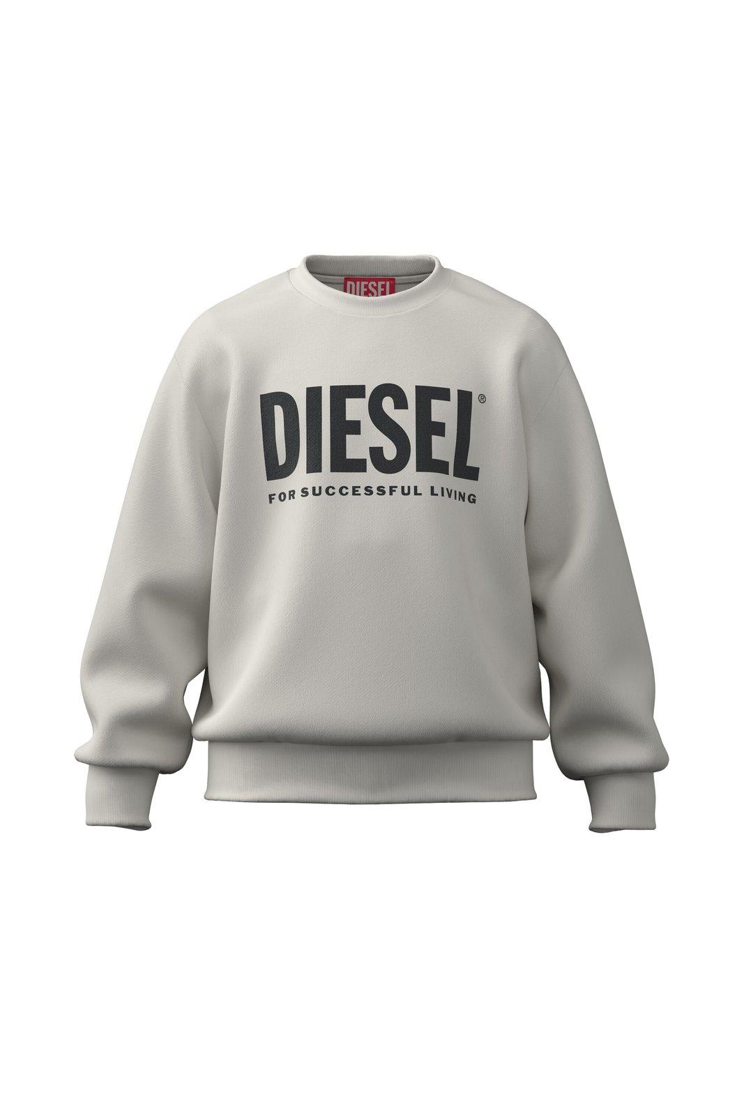Shop Diesel Lsfort Di Over Logo Printed Sweatshirt