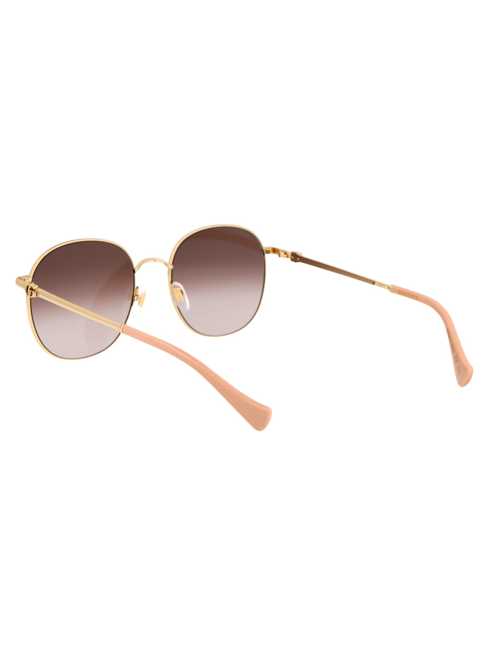 Shop Gucci Gg1142s Sunglasses In 002 Gold Gold Brown