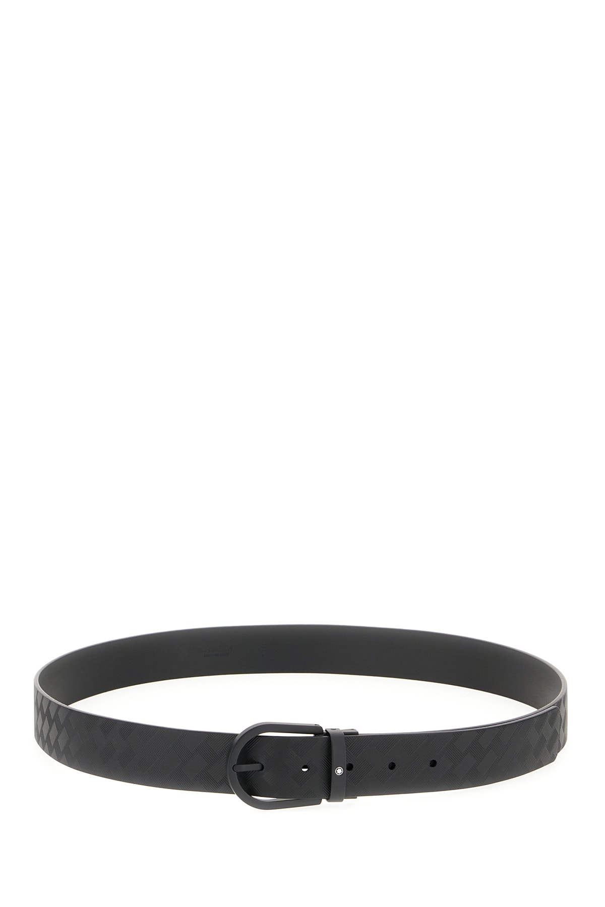 Montblanc Black Leather Reversible Belt