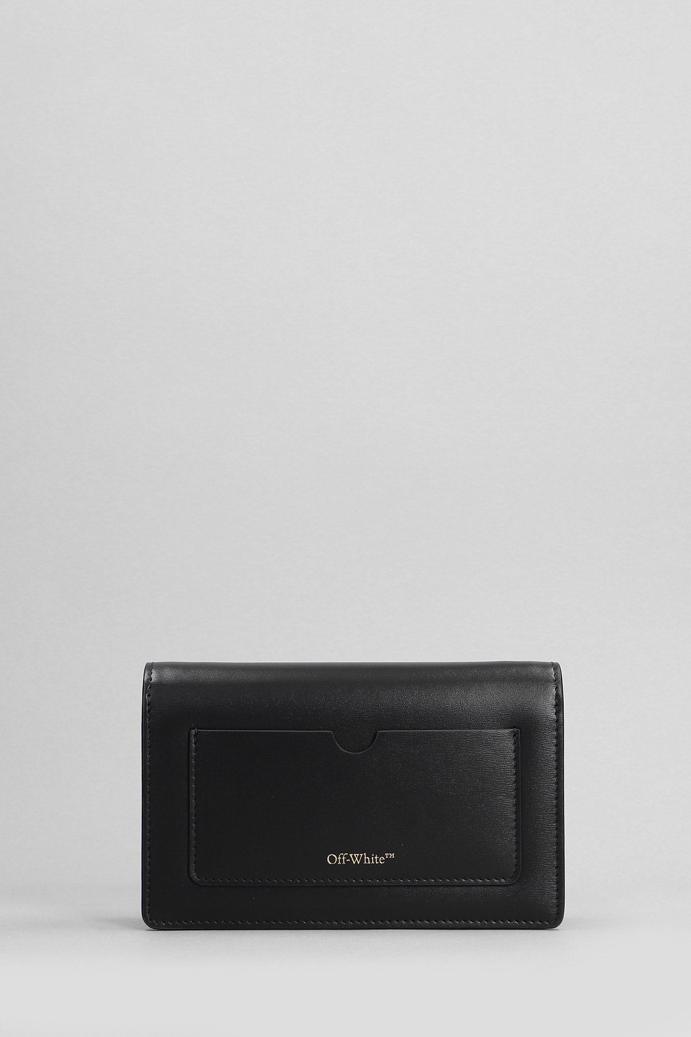 Shop Off-white Jitney 0.5 Wallet In Black Leather