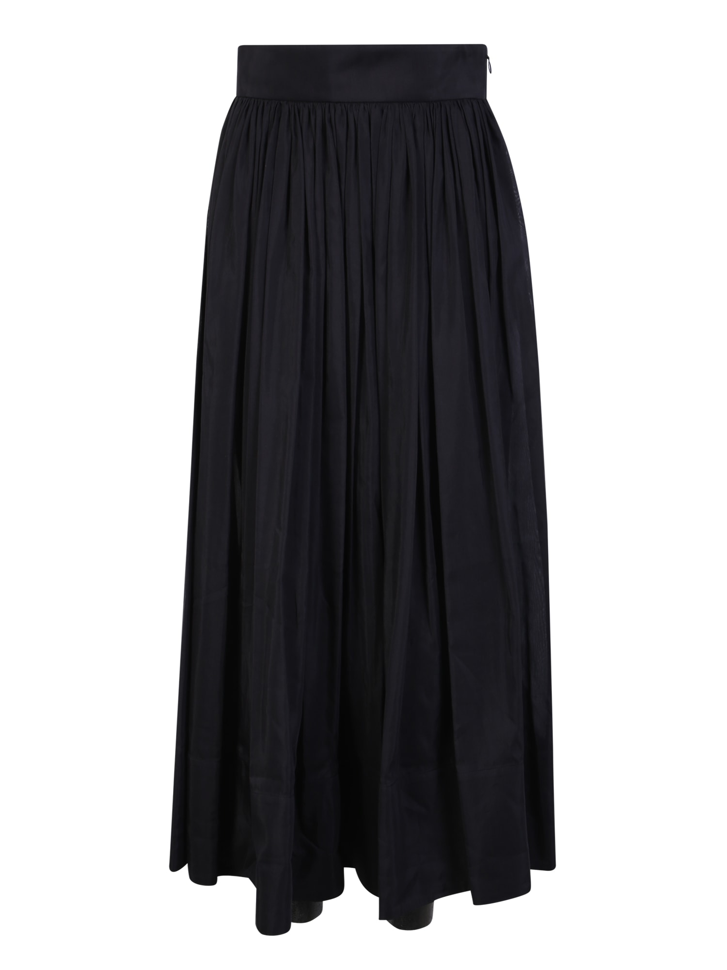 Shop Tory Burch Flared Midi Skirt In Black