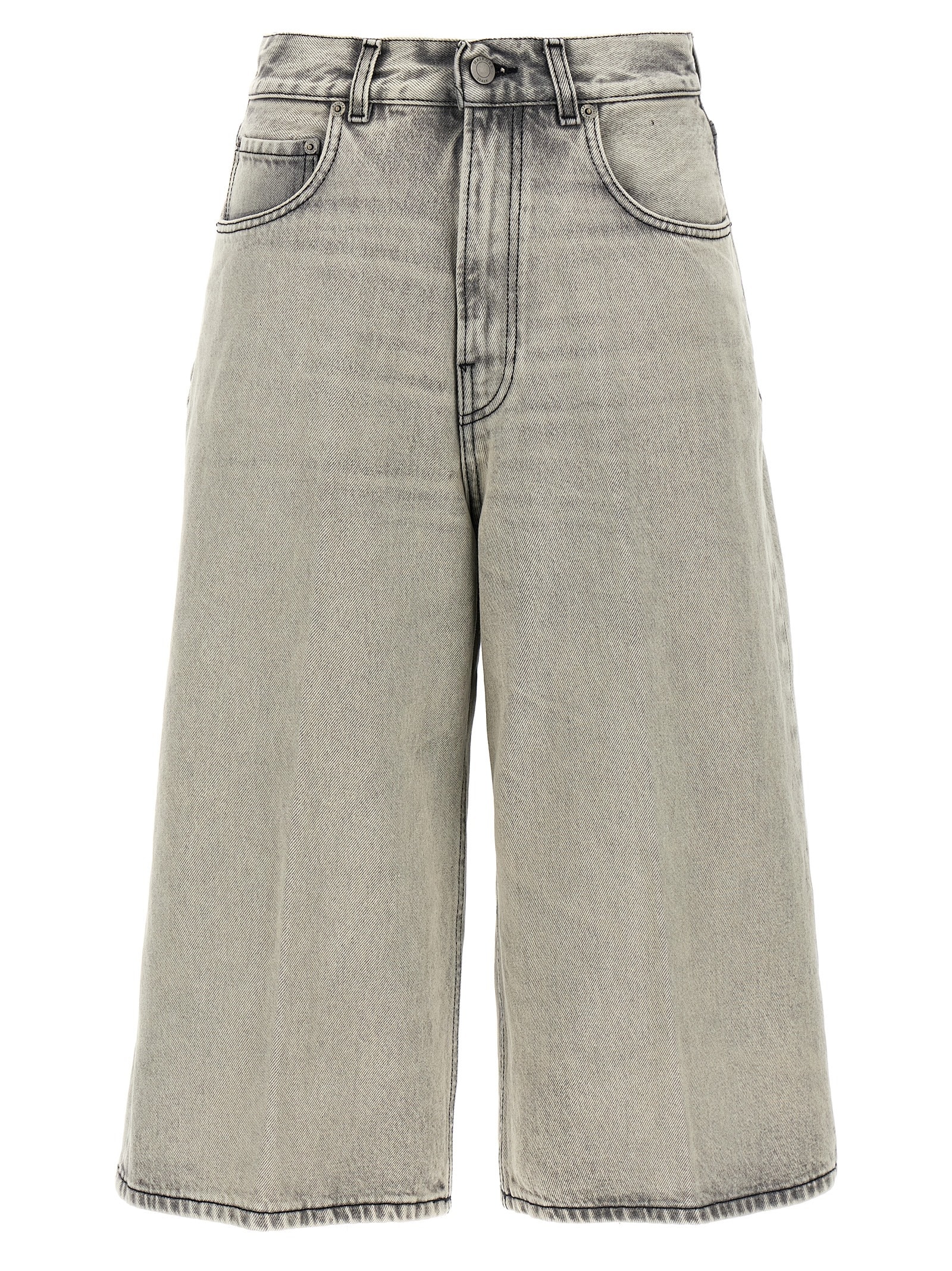 belle Pearl Grey Bermuda Shorts