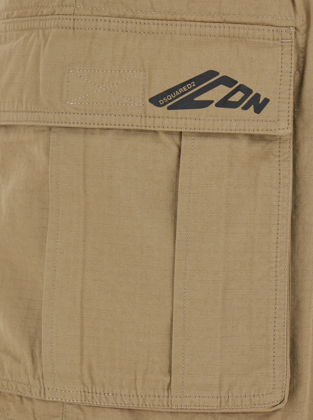 Dsquared2 'icon New Generation' Beige Cargo Shorts In Brown
