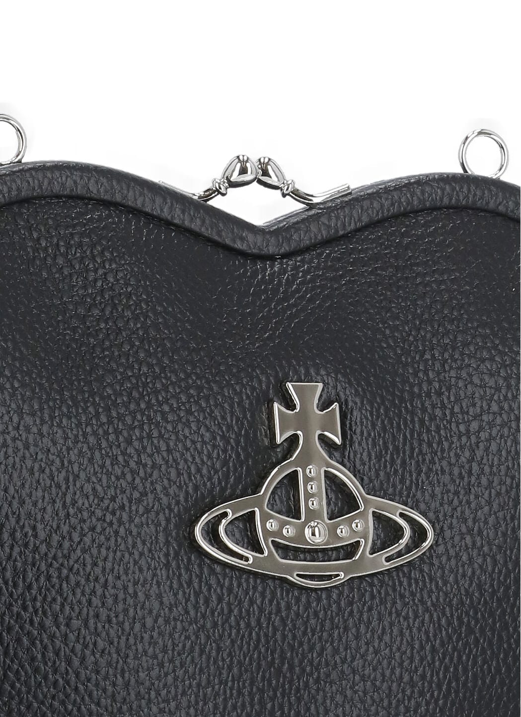 Vivienne Westwood Belle Heart Frame Purse In Black