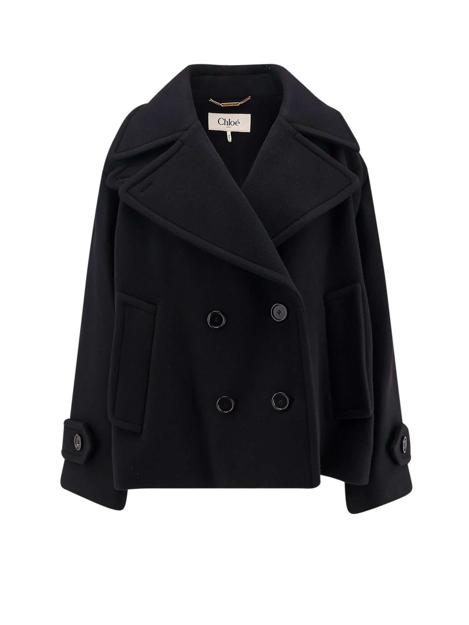 Chloé Virgin Wool Blend Peacoat