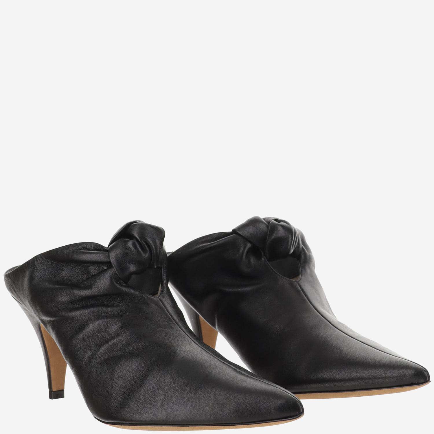 Shop Khaite Mules Rowan In Black