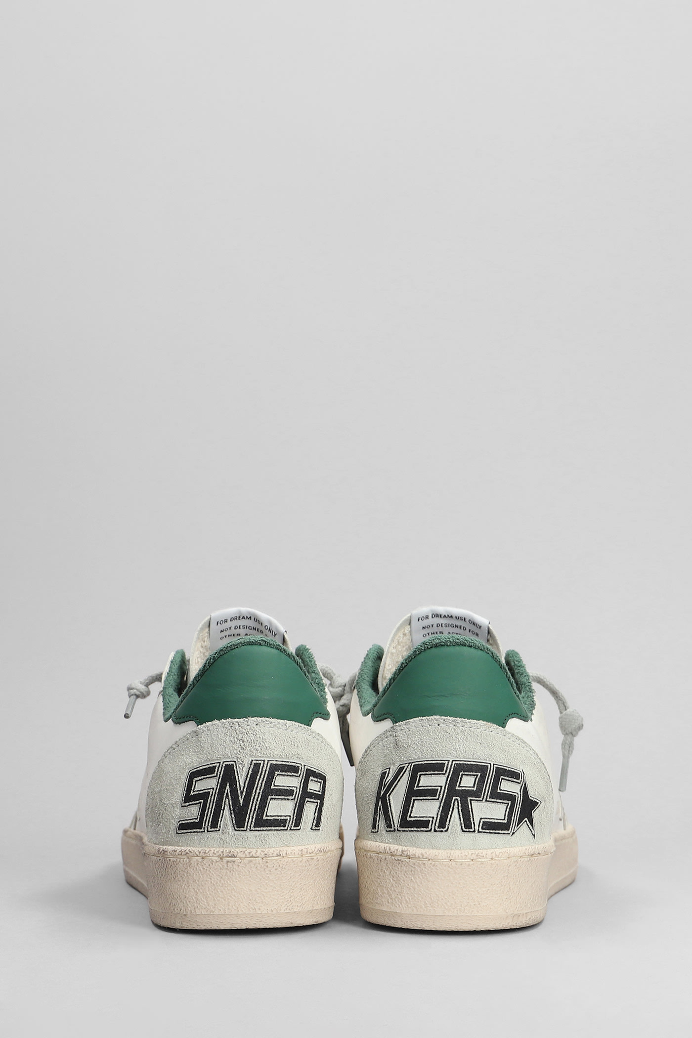Shop Golden Goose Ball Star Sneakers In White Suede And Leather