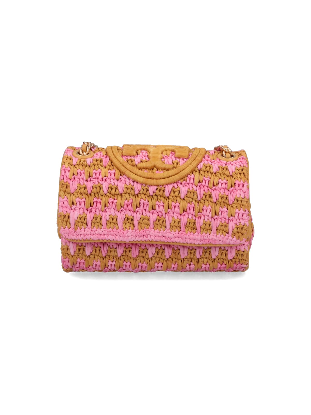 Shop Tory Burch Fleming Small Shoulder Bag In Pink