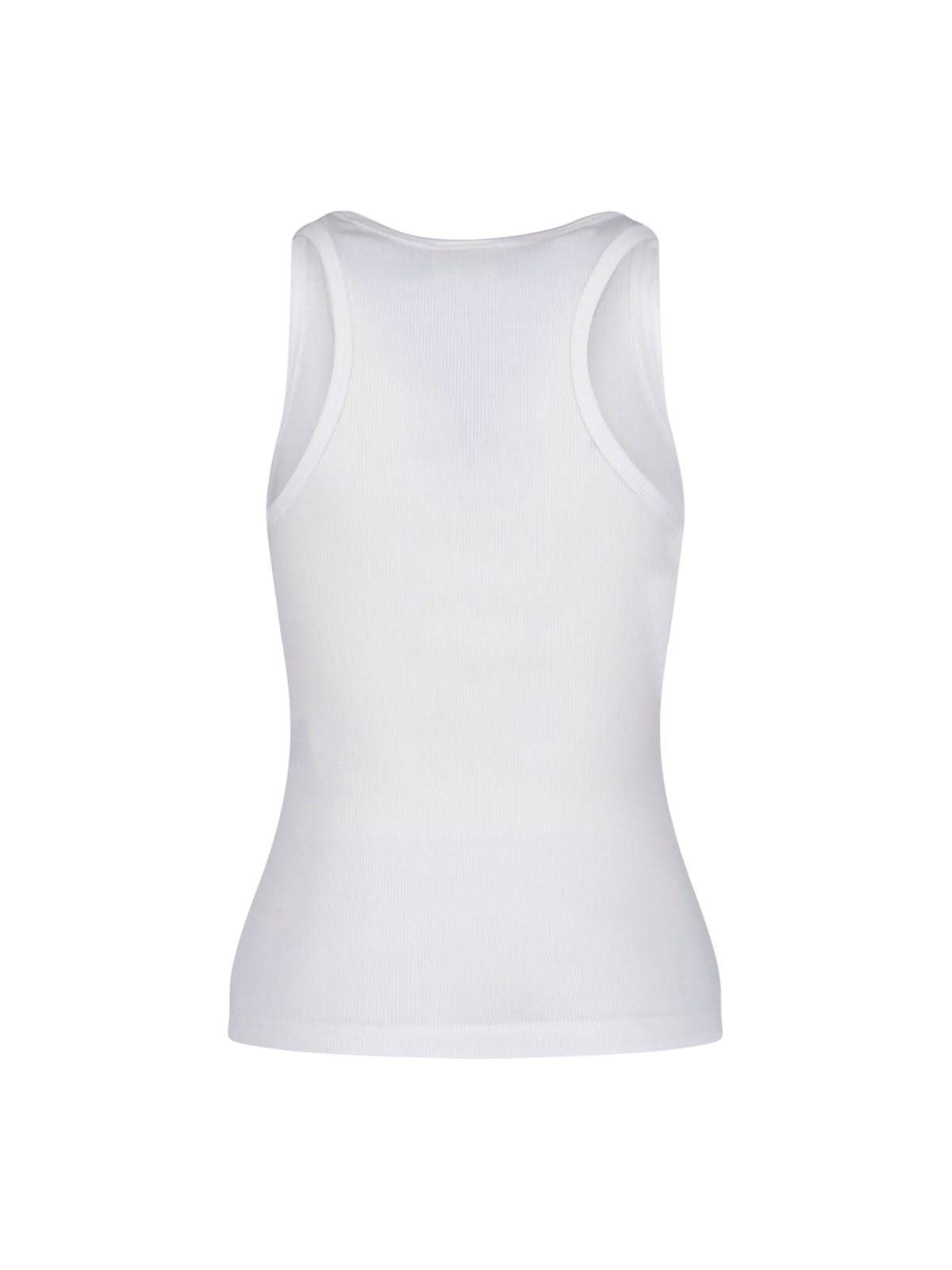 Shop Courrèges Tank Top Rib 90s In White