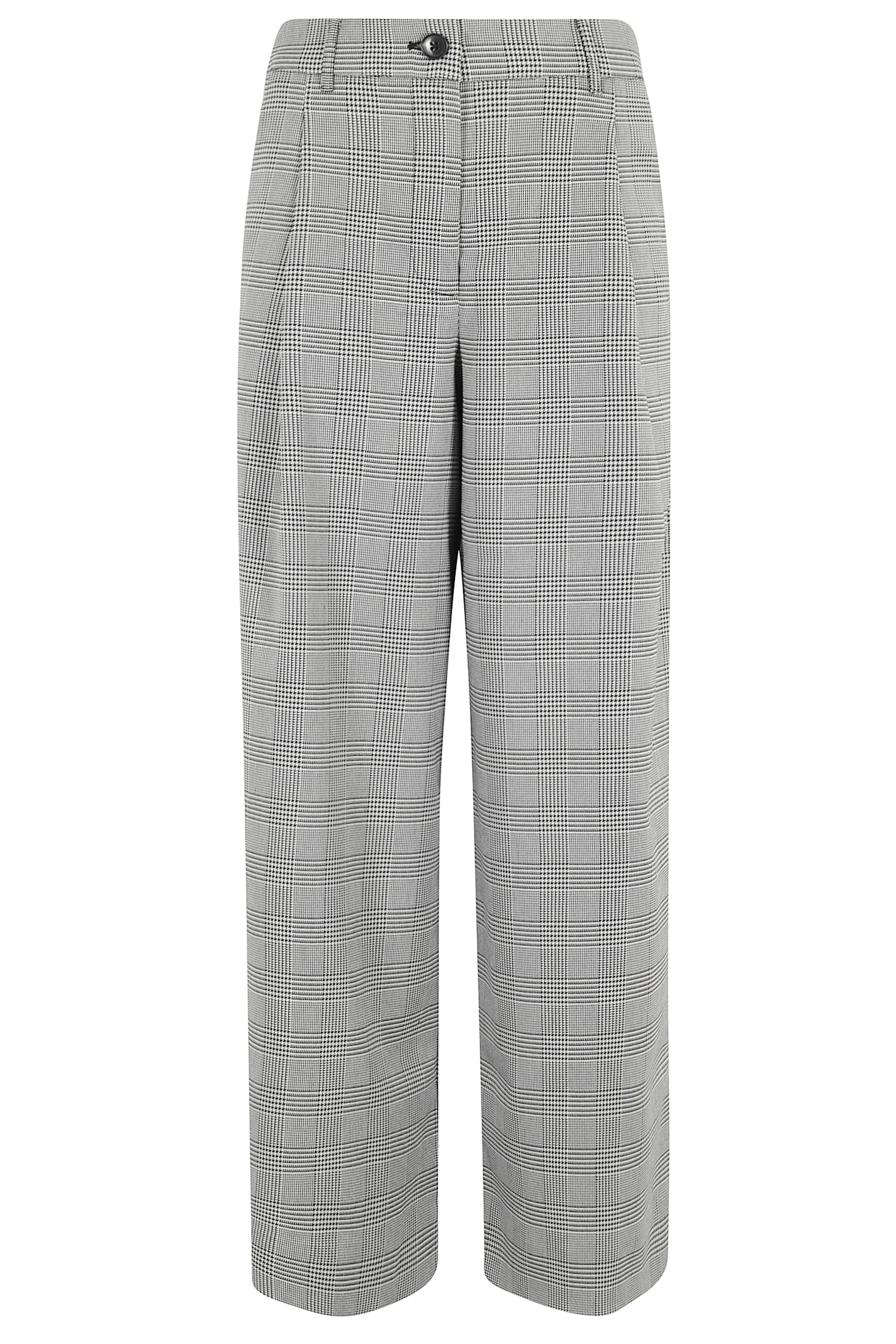 Essentiel Antwerp Plaid Tailored Trousers In Gray