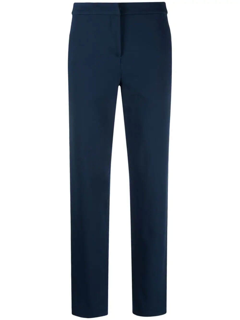 Shop Emporio Armani Slim Trousers In Dark Blue