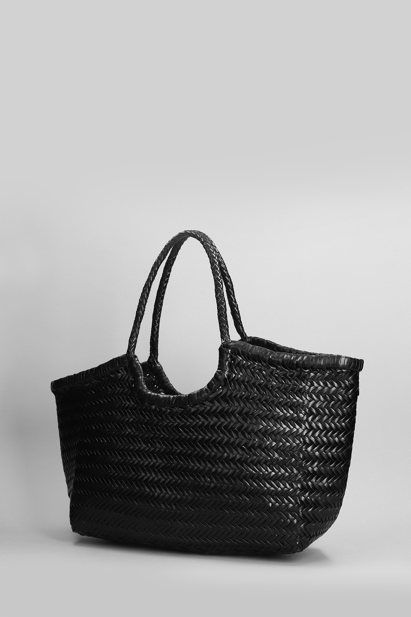 Shop Dragon Diffusion Nantucket Basket Big Tote In Black Leather