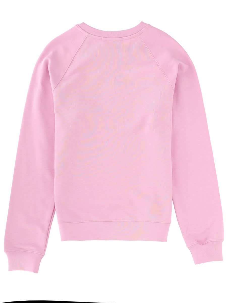 Msgm Sweatshirt With Logo In Pink