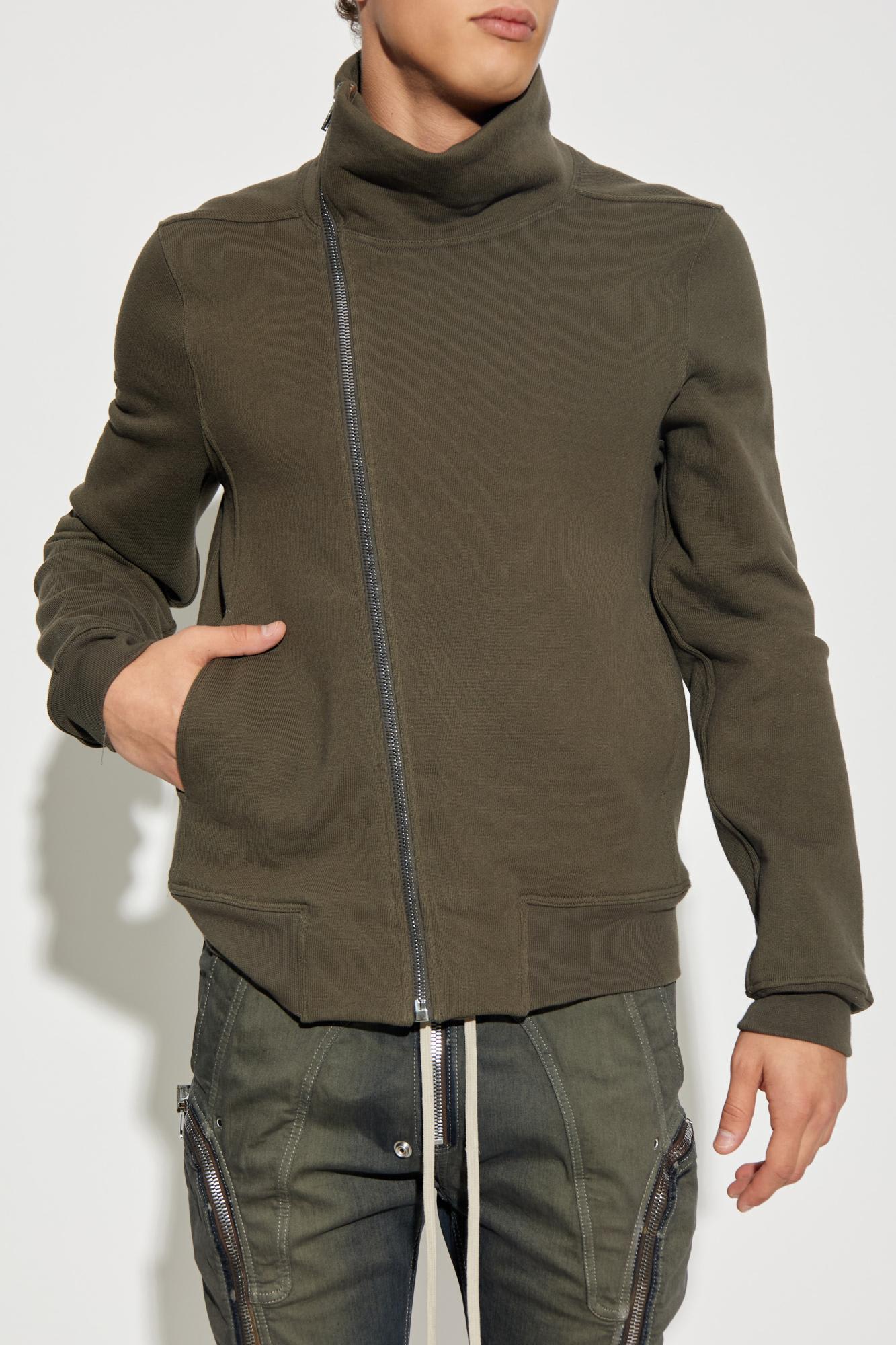 Rick Owens Khaki Concordians Bauhaus Jogger Track Jacket In Green