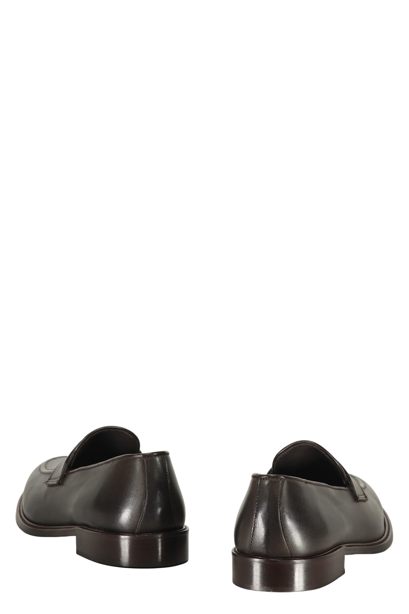 Bruno Magli Calfskin Loafers In Brown