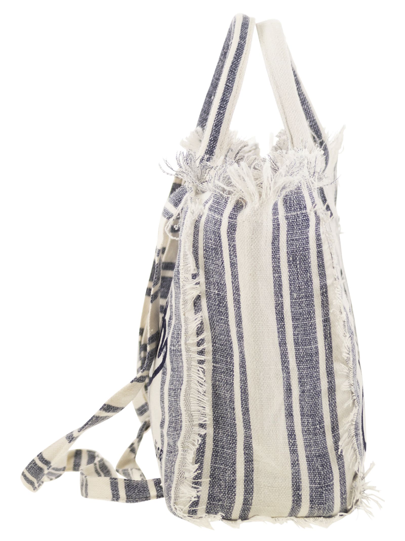 Mc2 Saint Barth Colette - Linen Handbag In Multi