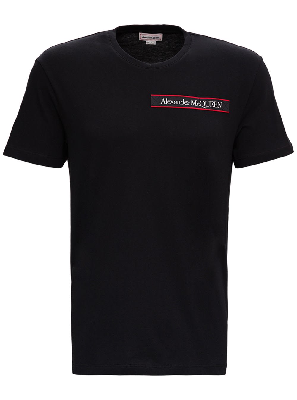 Alexander McQueen Black Cotton T-shirt With Logo