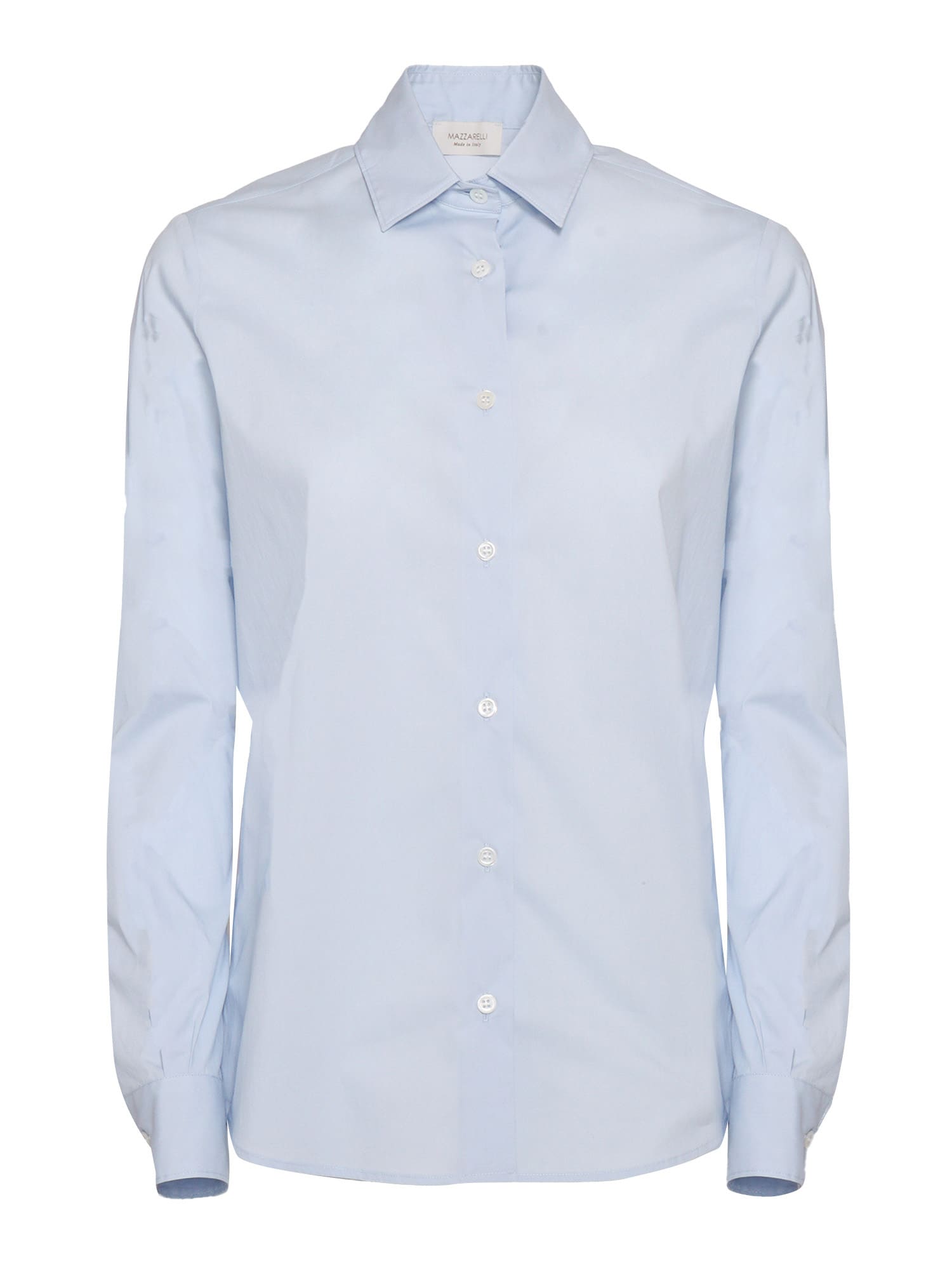 Mazzarelli Mari B Cotton Shirt In Blue